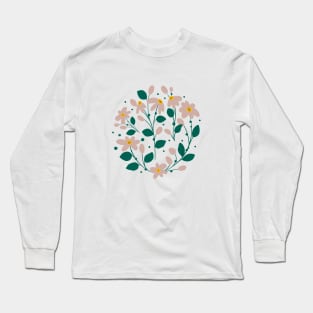 Blush Pink Flowers bouquet Long Sleeve T-Shirt